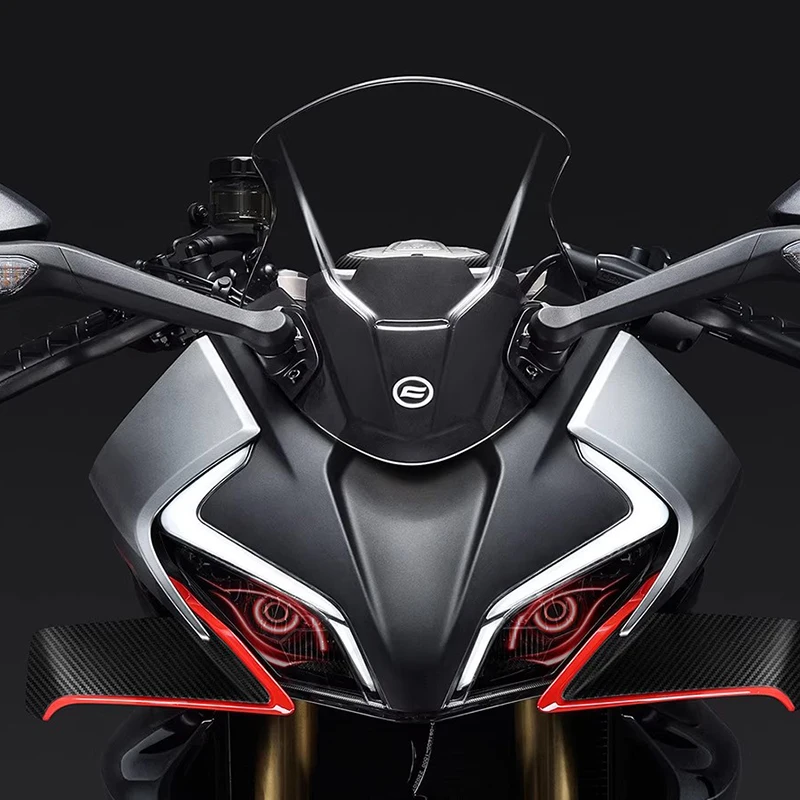For CFMOTO 450SR 2022 2023 2024 450SR Motorcycle Accessories Front Fairing Headlight Guard Sticker Head light protection Sticker