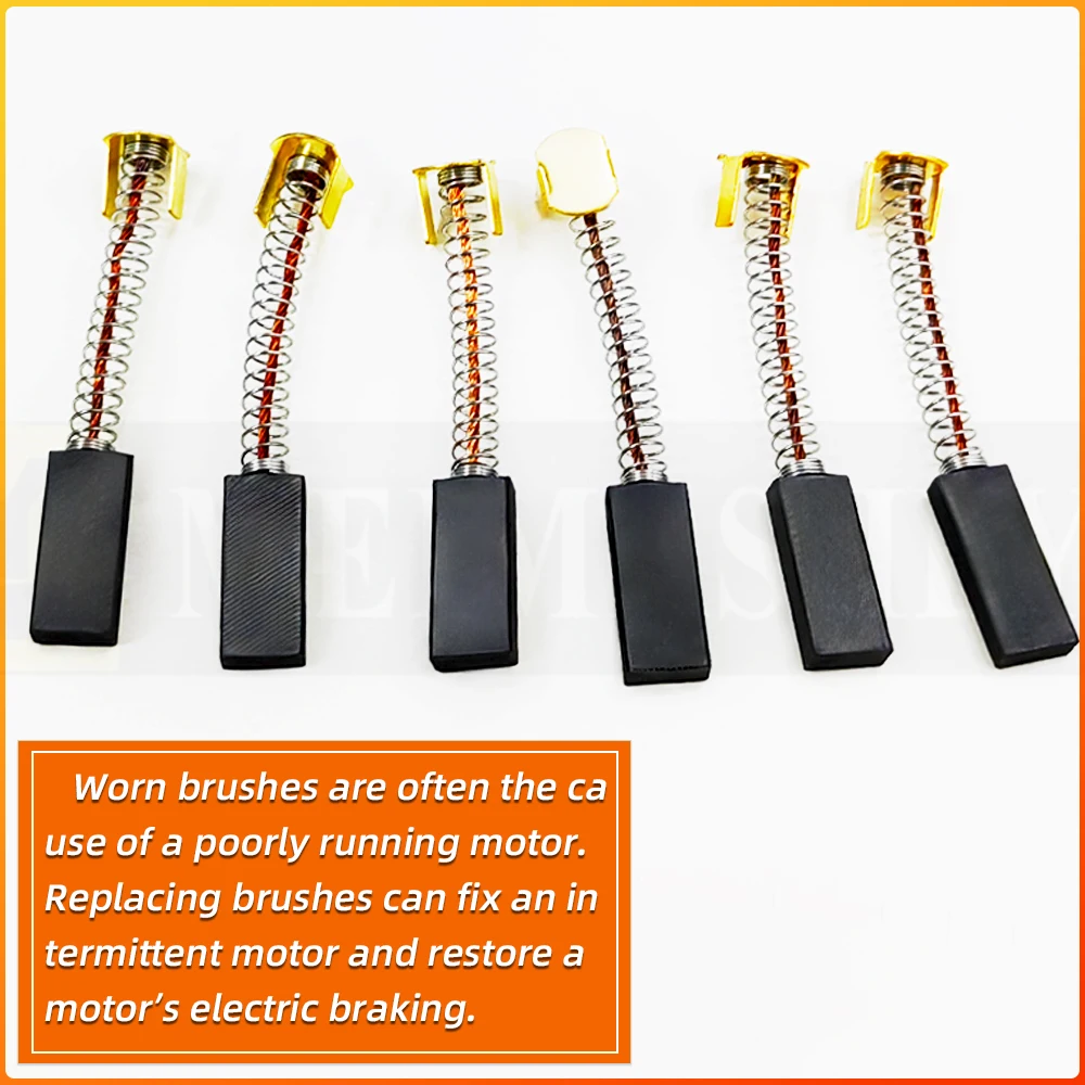 

50Pcs 3.6x9x22mm 4x8x18/20mm MEIMRSHLY FR-900 Continuous Sealing Machine Carbon Brush Centrifuge Spring Carbon Brush