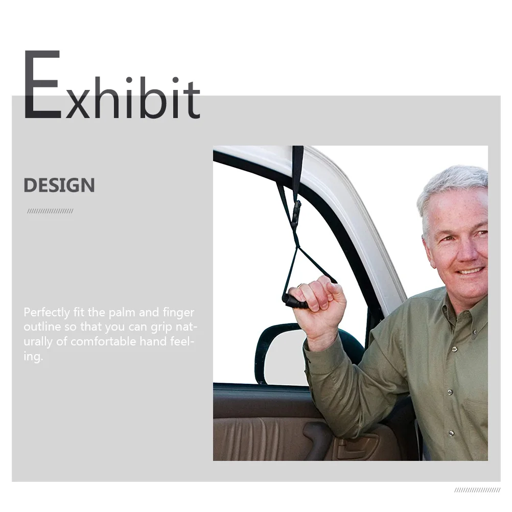 

Ergonomic Car Handle Elderly Support Safety Grip Vehicle Auxiliary Handrail Perfect Fit Palm Easy Installation Pocket Carry