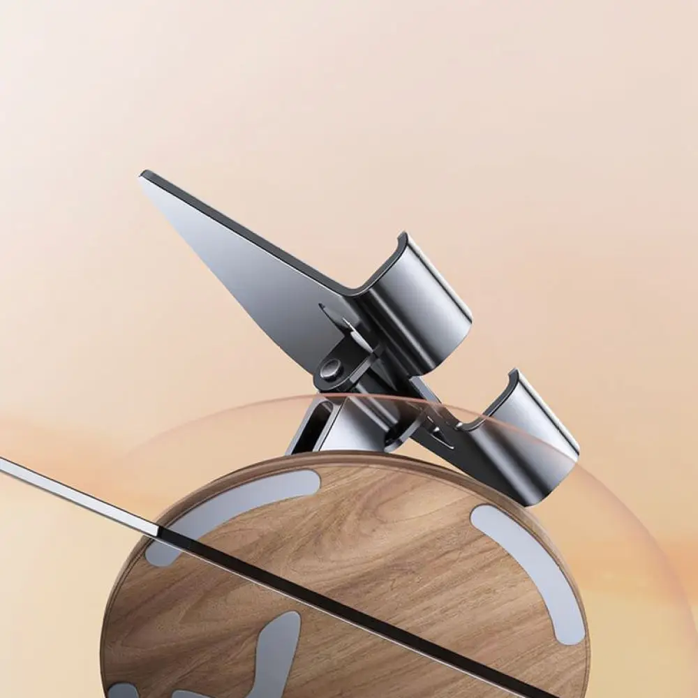 Metal Desktop Phone Holder Wood Grain Stand Stable Support Mount For Cellphone Tablet Lazy Desk Cradle Watching Video Tool
