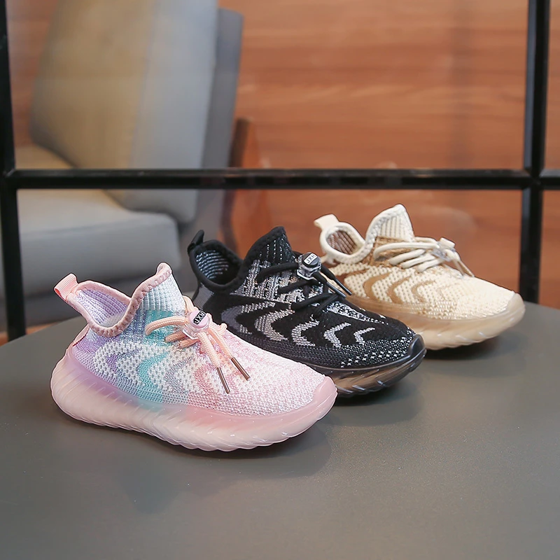 

2026 Kids Sneakers Breathable Mesh Casual Soft Sole Running Shoes For Boys Girls Spring Summer Girls Casual Shoes Soft Sole