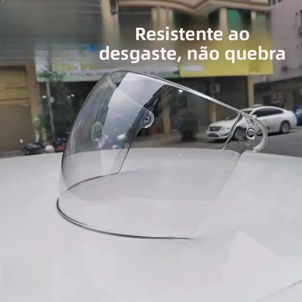 オートバイ安全ヘルメット日焼け止めメガネフロントガラスハーフヘルメット防曇ユニバーサル透明夏用