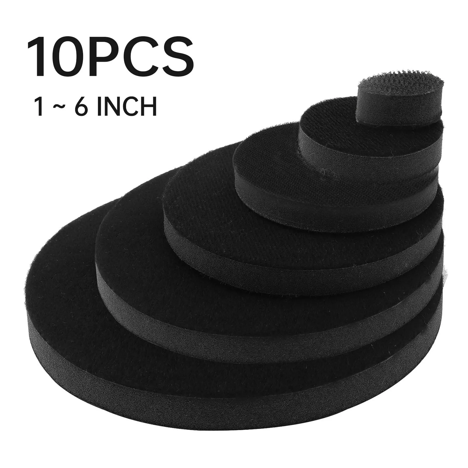 10pcs 1inch - 6inch Interface Pads Hook And Loop Sponge Cushion Buffer Backing Pad Protection Sanding Disc Backing Pad
