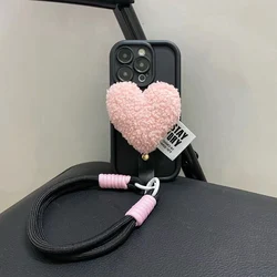 Pink Plush Love Case For Samsung Galaxy S24 Ultra S25 S22 S23 Plus S21 S20 FE A16 A15 A14 A34 A54 A25 A35 A55 A36 A26 A56 A06