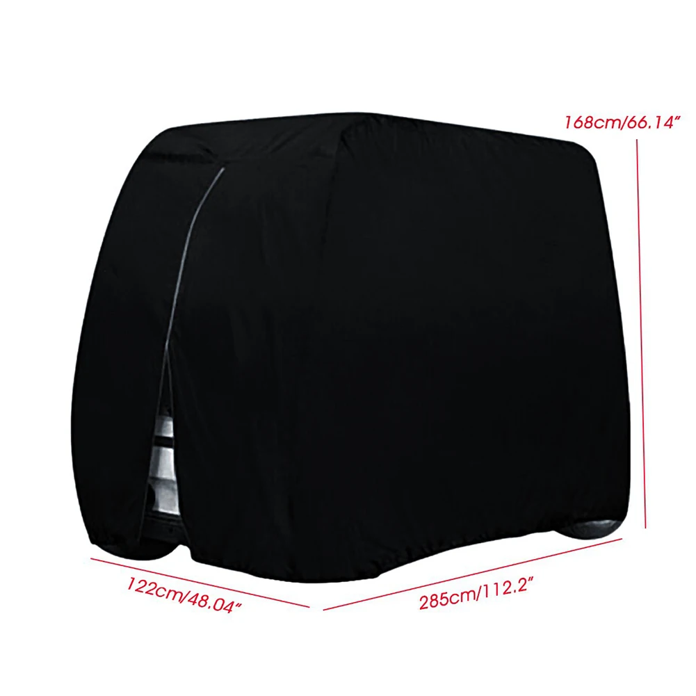 

Oxford Cloth Cover Golf Cart Cover 210D Oxford Cloth Material Golf Cart Dustproof Cover Golf Cart Protection 242*122*168 Cm