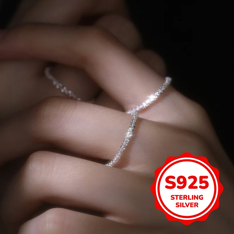 

s925 sterling silver’ sparkling stars’ twinkle rings for women light luxury classic elegant fashion retro simple casual daily