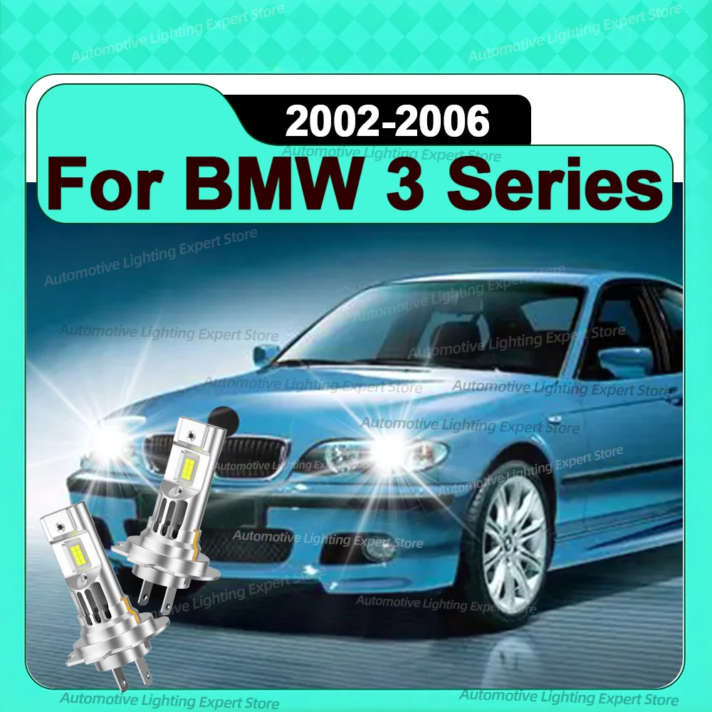 

30000LM светодиодная лампа для фар CSP чипы 6000K с вентилятором для BMW 3 серии 2002 2003 2004 2005 2006