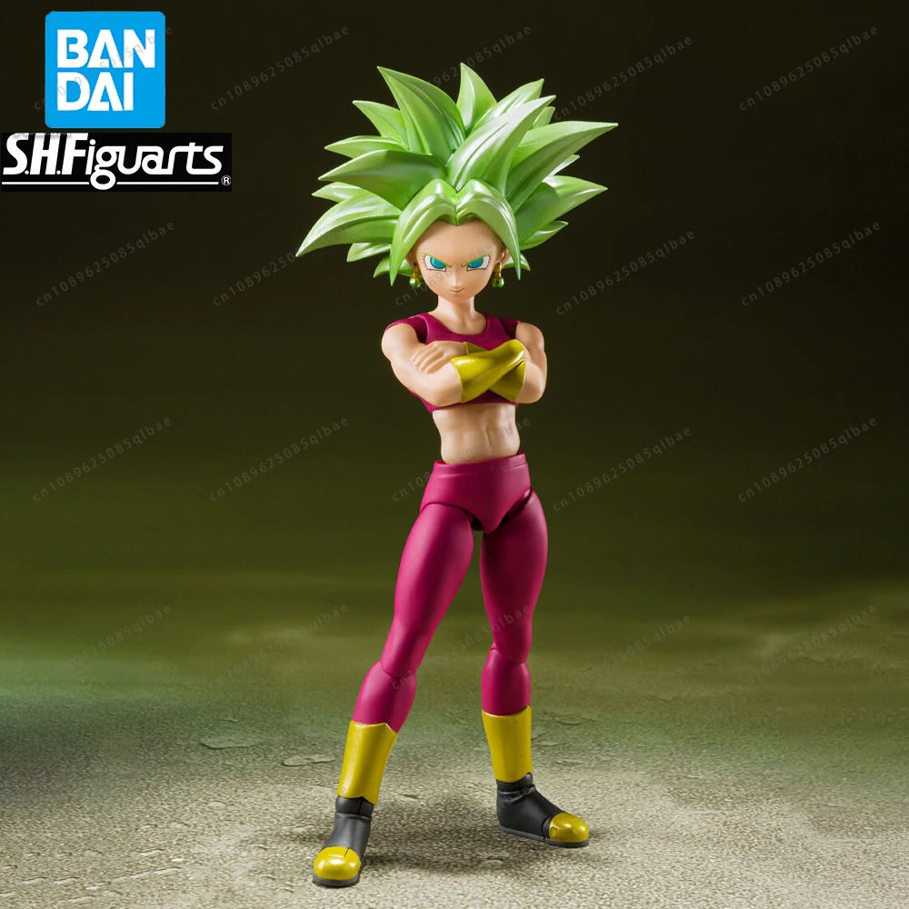 In Stock Original Bandai SHFiguarts Dragon Ball Super Super Saiyan Kefla Figure Anime Genuine Action Model Toy