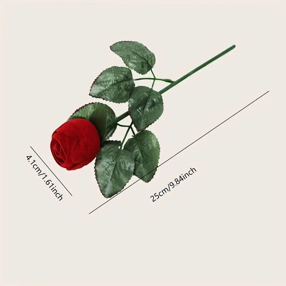 صندوق خاتم وردي متدفق إبداعي صندوق تخزين حلقي مقلد باللون الأحمر صندوق هدايا رومانسي عالي الجودة صندوق خاتم اقتراح