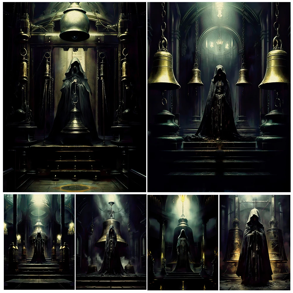 

Deathstroke And The Shadow Wizard, Vintage Wall Art Canvas Painting, Black Magic Art，Poster And Print, Home Decoration Unframed