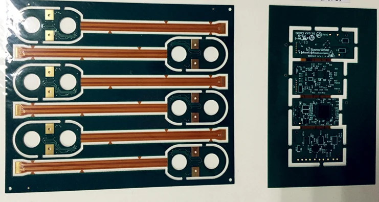 Rigid-Flex PCB FR4 Combine PI ENIG Surface Bend Rigid Mixed Board For 3D Assembly Electronic Module