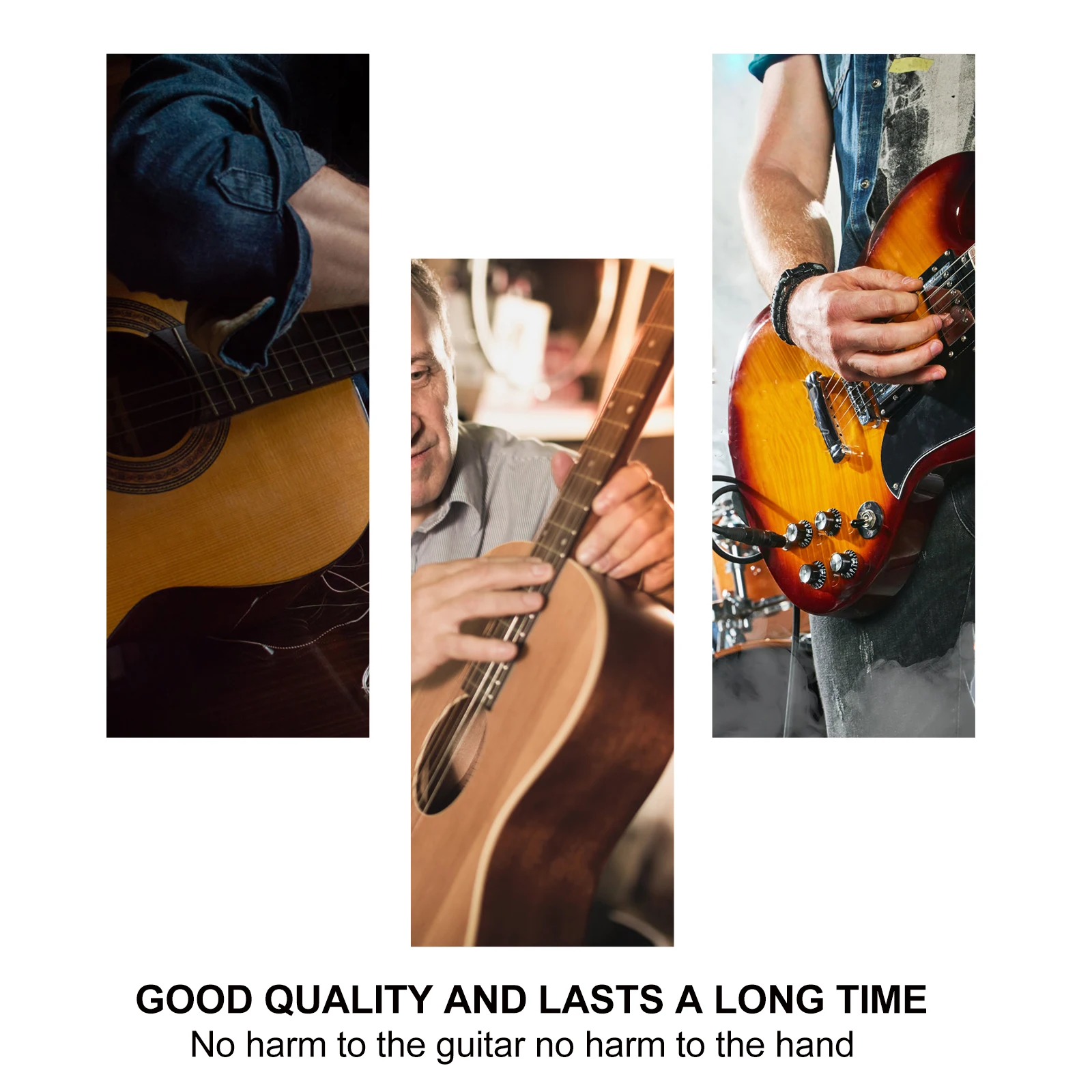 

6 Pcs Guitar Pickguard Ukulele Anti-Scratch Plate Decal Sticker Transparent Plastic Accessories Protect Surface