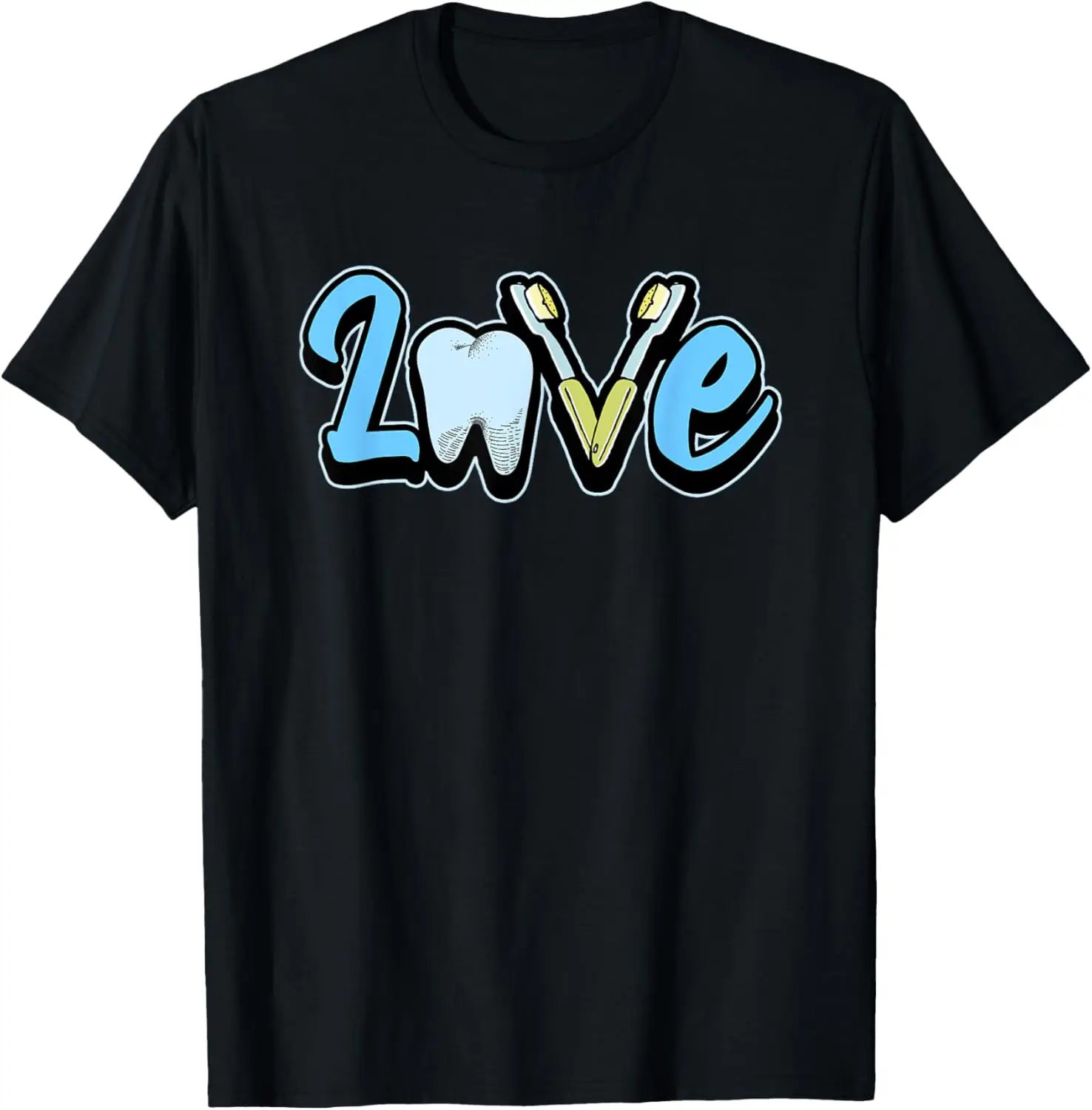 

Funny Love Dental Surgeon Teeth Tooth Toothbrush Dentist T-Shirt