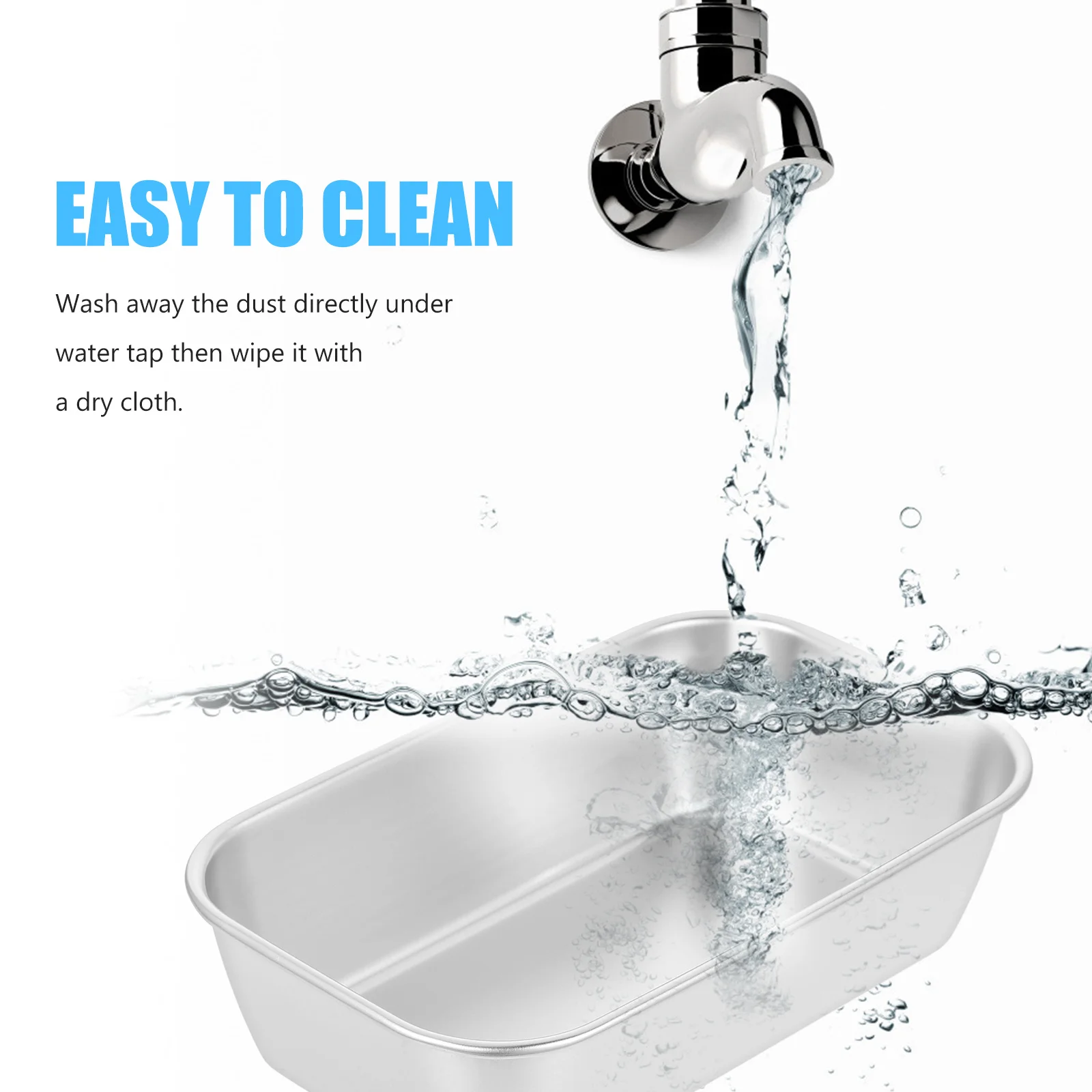 

Square Stainless Steel Snack Basket Multipurpose Dessert Serving Bowl for Home Kitchen Salad Fruit Party Use Square Bowl