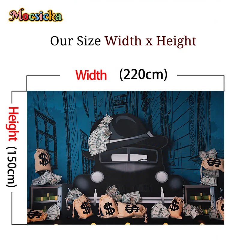 خلفية لصور العصابات لكعكة عيد ميلاد الطفل الصغير ، خلفية للتصوير الفوتوغرافي ، سيارة سوداء ، صورة للأطفال ، مستلزمات استوديو الصور