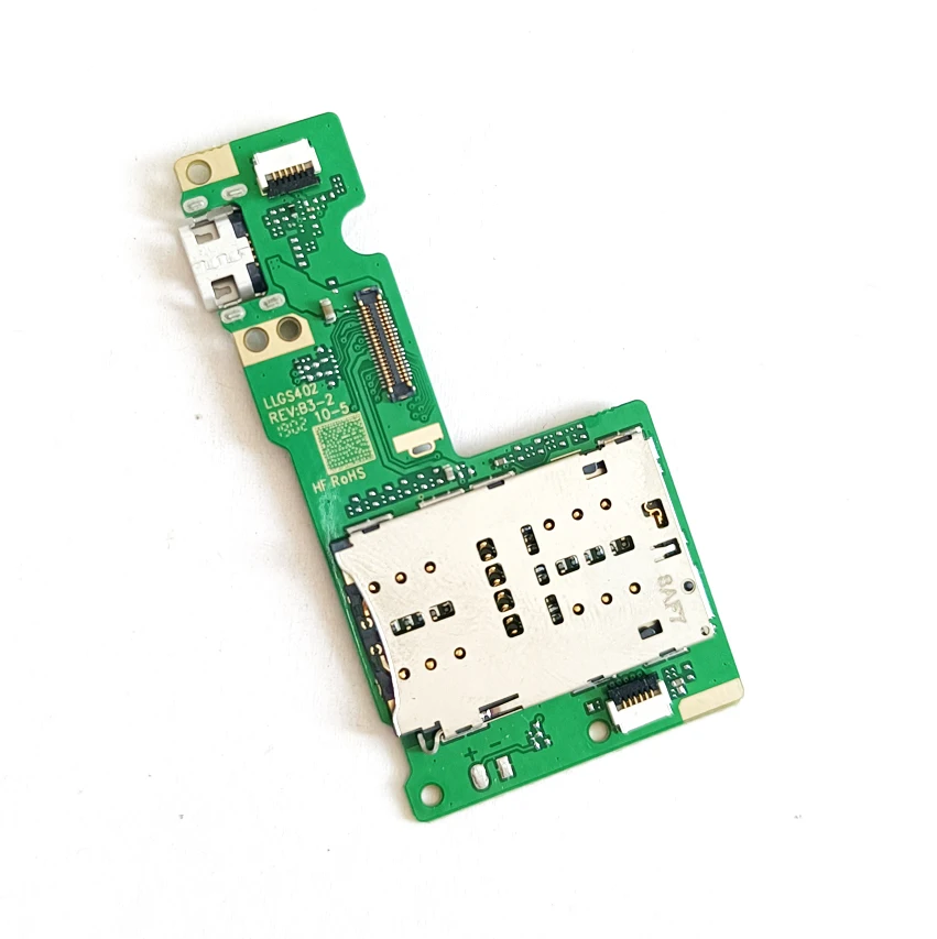 1Pcs USB Charger Charging Dock Flex Cable Port Board Sim Card Connector For Lenovo Tab M10 Plus X505 X505F X606 TB- X606F