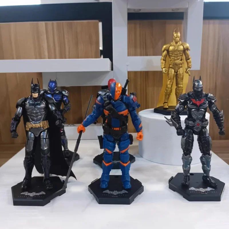 Original In Stock F5 Roundd Culture Batman: Arkham Knight Deathstroke Red Hood Assemble Movable Model Toy Collect