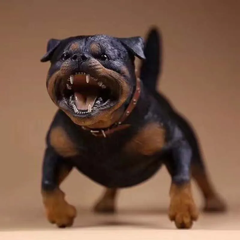 Mnotht 1/6 Scale German Rottweiler Model Resin Simulation Animal Dog Sculpture Model For 12in Action Figure Toys Collections