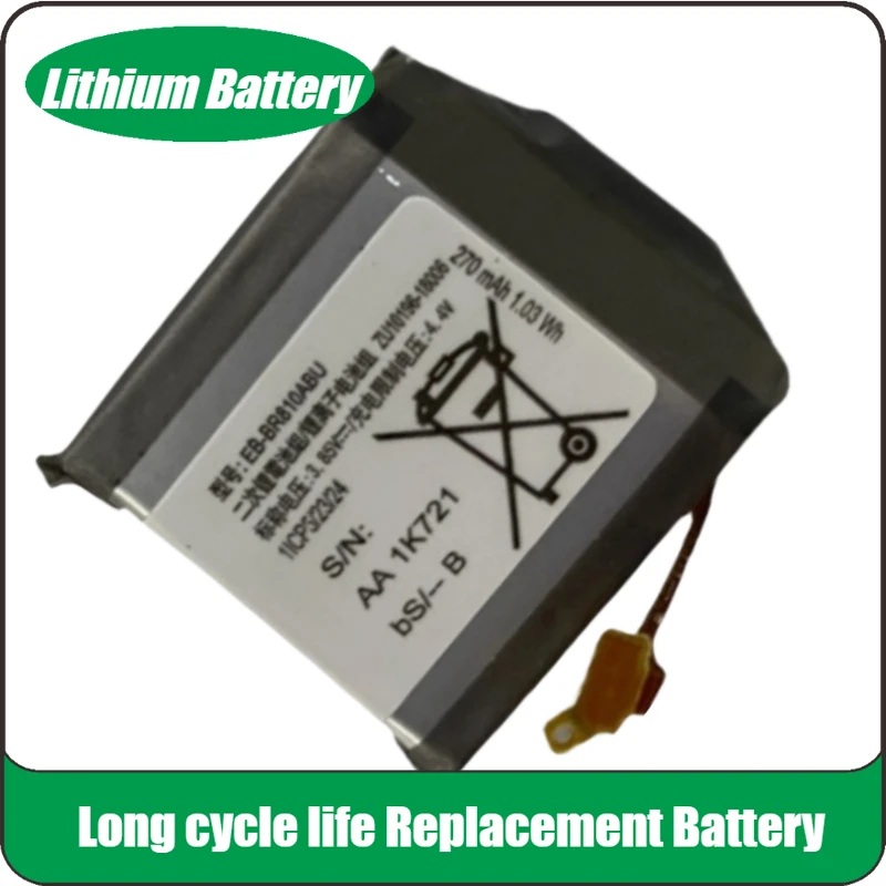 

New Replacement Watch Battery EB-BR810ABU 3.85V 270mAh for Samsung Galaxy S4 Watch 42mm SM-R810 SM-R815