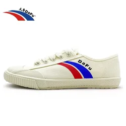 Buty DaFu Vintage klasyczne trampki sztuki walki Taichi Taekwondo Wushu Kungfu miękkie wygodne adidasy mężczyźni kobiety buty