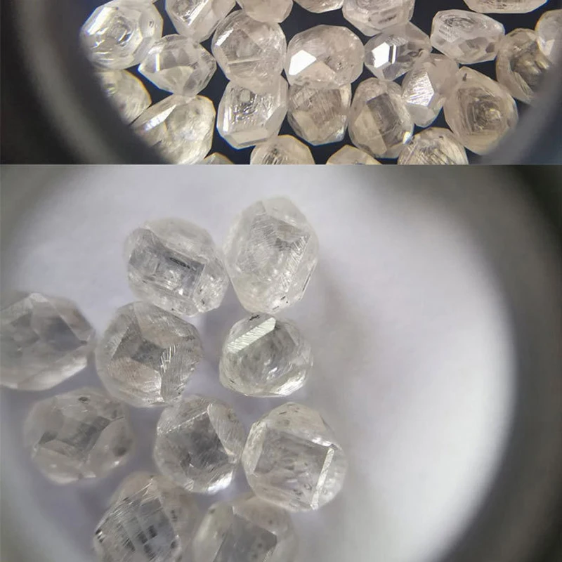 HPHT CVD Lab الخام الاصطناعية الأبيض نمت الماس فضفاض DEF VVS-SI الأحجار الكريمة سوبر الأبيض لمجوهرات الزفاف الجميلة #3
