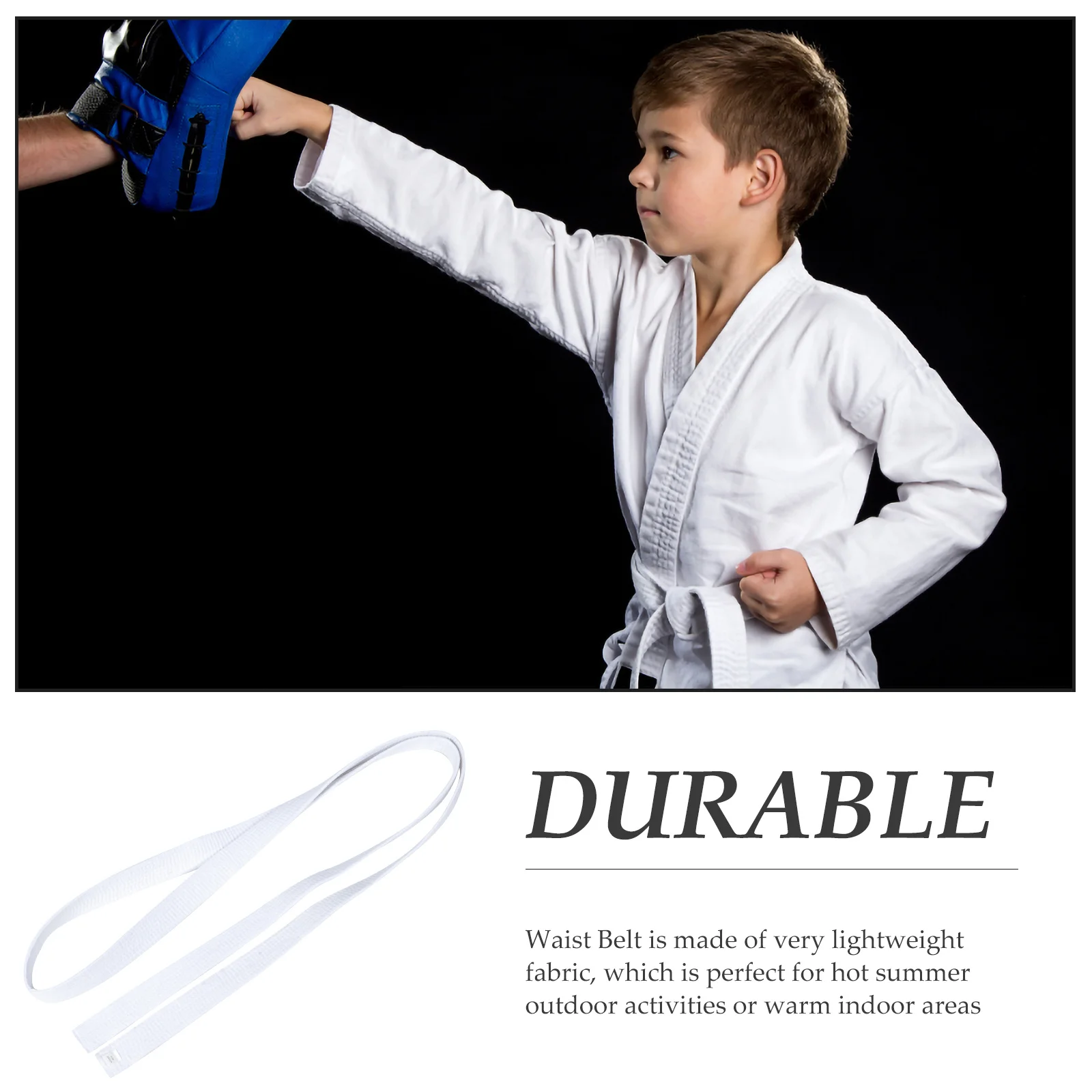 

1pc Professional Taekwondo Belt Karate Waist Band Men Women Durable Martial Arts Training Gear Lightweight Uniform Belt For