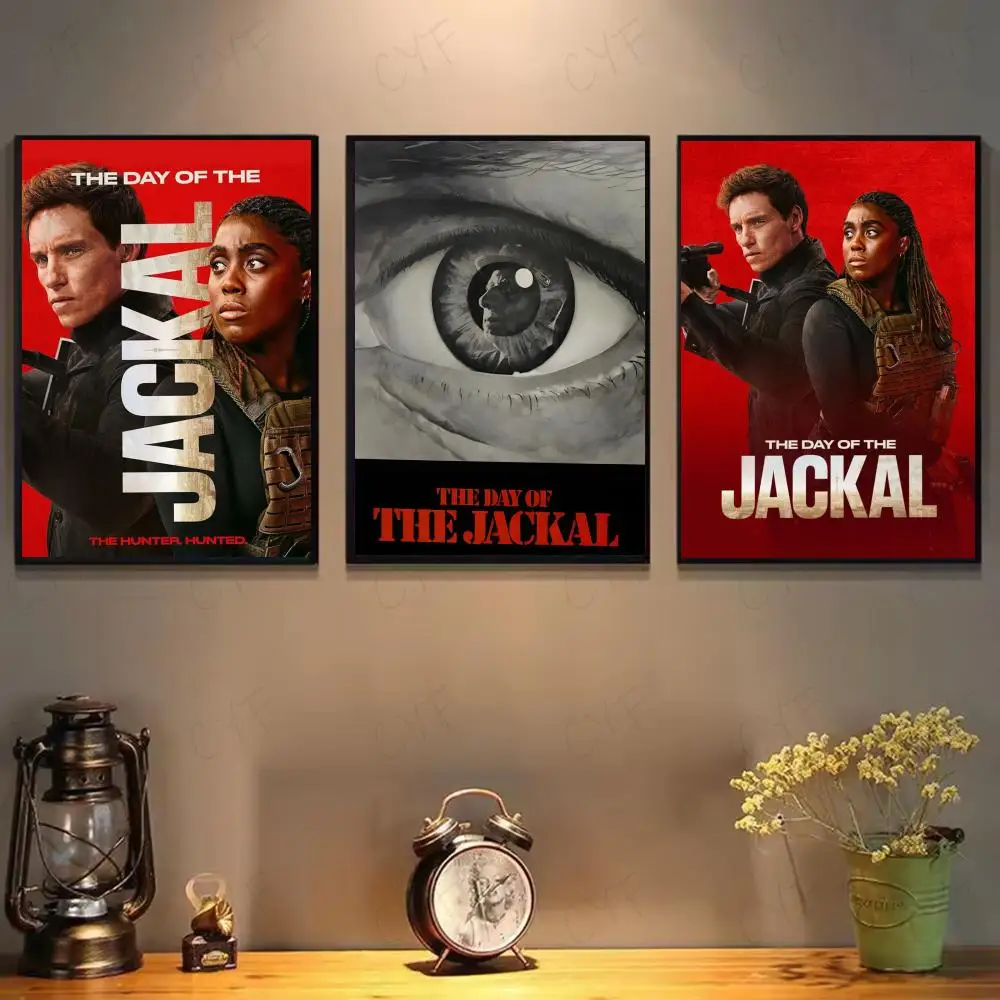 ملصق فيلم The Day of The J-Jackal جداري لاصق مقاوم للماء لغرفة المعيشة وغرفة النوم والديكور الجمالي
