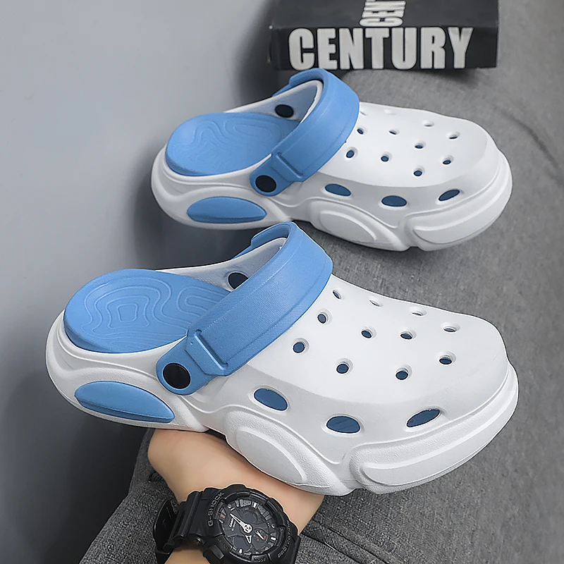Summer Men's Thick-Soled Non-Slip Breathable Toe-Cap Sandals Casual Beach Slippers Beach Sandals Outdoor Thick-Soled - view 5
