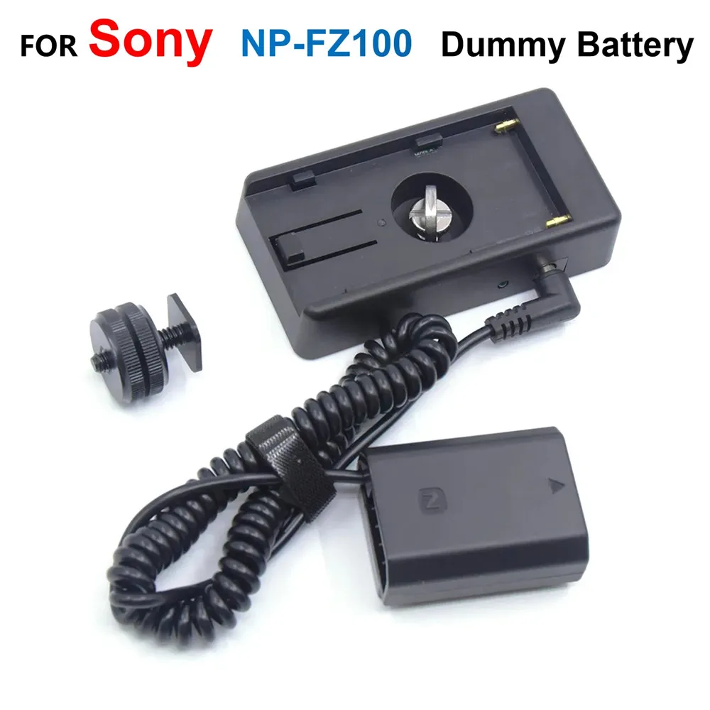 NP-FZ100 NPFZ100 Dummy Battery With NP F970 F960 F750 F550 Adapter Plate Kit For Sony Alpha A1 A9 FX30 7M3K 7RM3 A7R5 A6600 A7M4