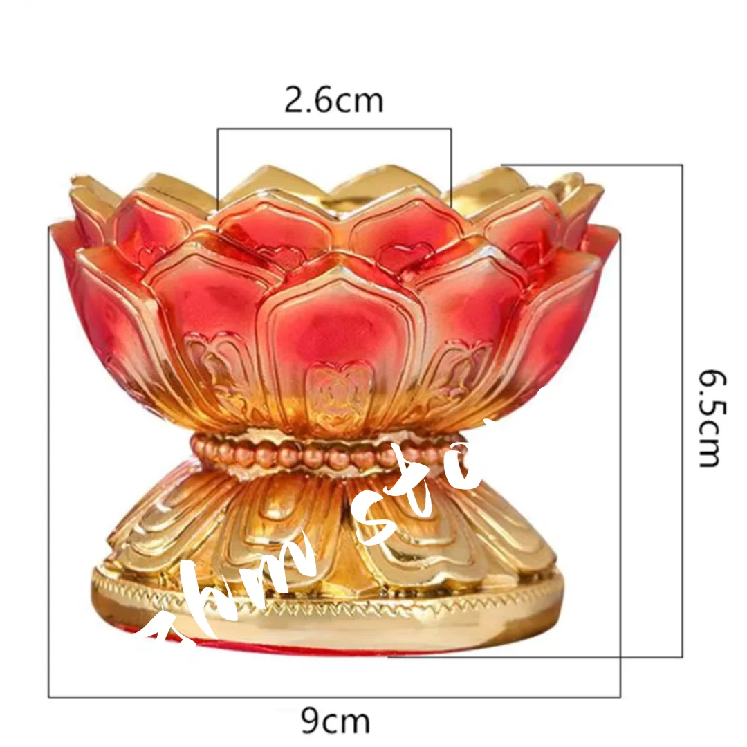 

Resin Handle Prayer Wheel Base,Buddhist Tibetan Lotus Exquisite Eight Auspicious Symbol Pedestal