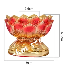 Resin Handle Prayer Wheel Base,Buddhist Tibetan Lotus Exquisite Eight Auspicious Symbol Pedestal