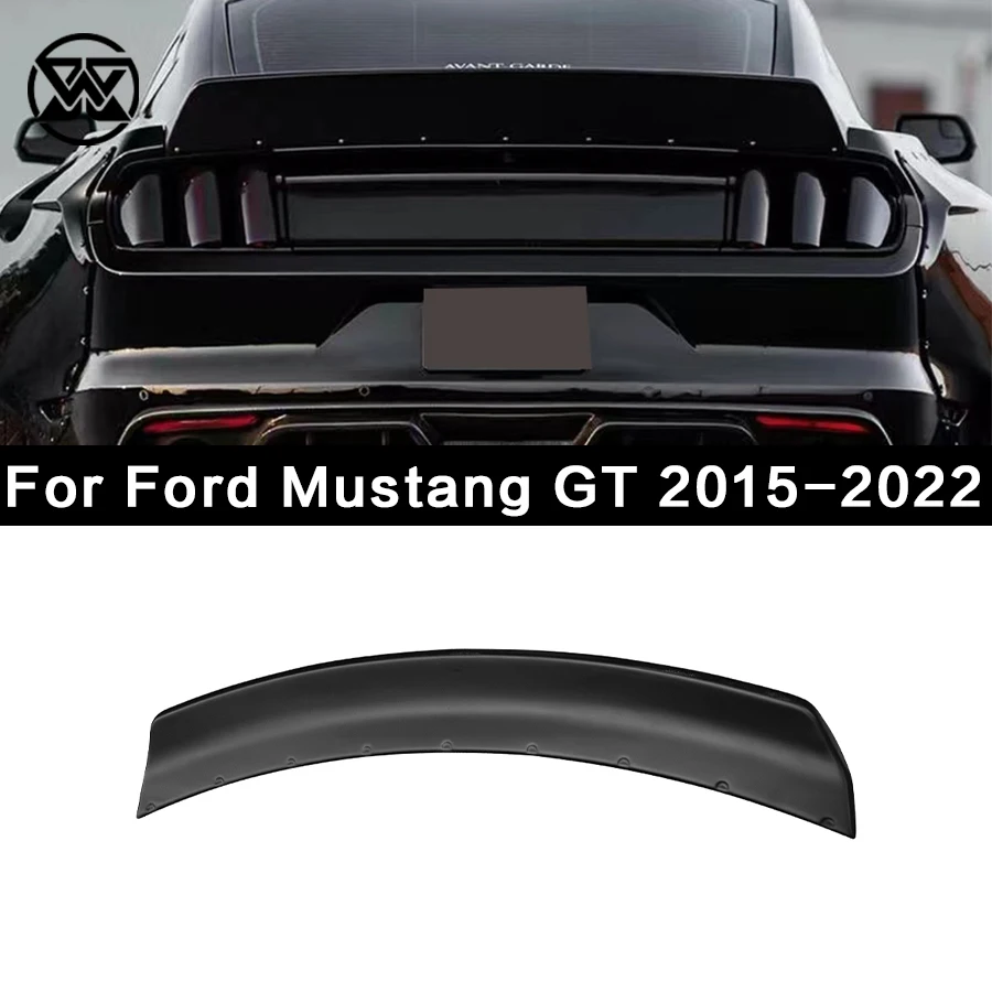 For Ford Mustang GT 2015-2022 Spoiler Carbon Fiber Tail Wing Rear Trunk Lid Spoiler Diffuser Splitter Body Kit