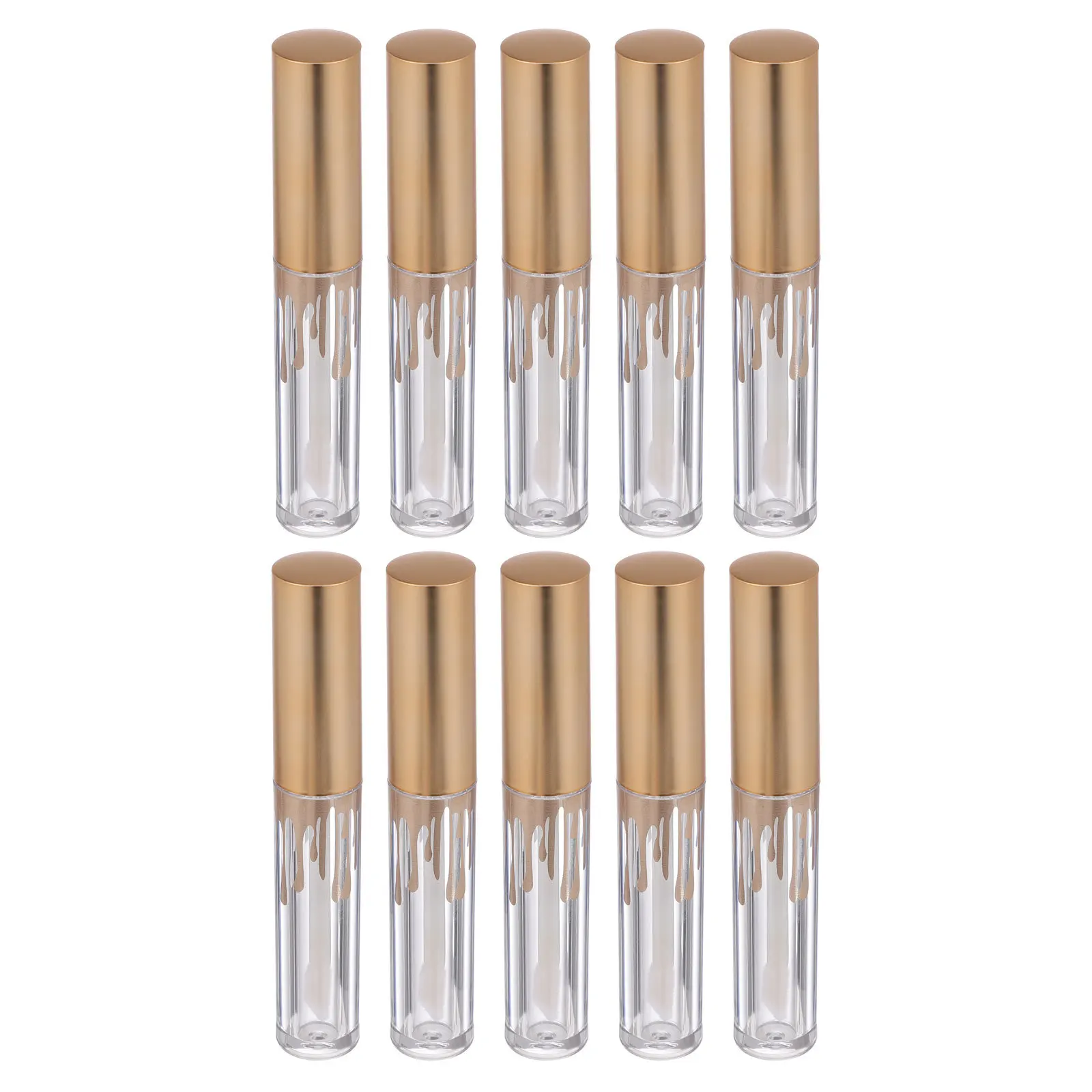 

10Pcs Lipstick Tubes Empty Transparent Lip Gloss Bottles Perfect for Business Trip Lip Balm Containers Subpackage Tubes