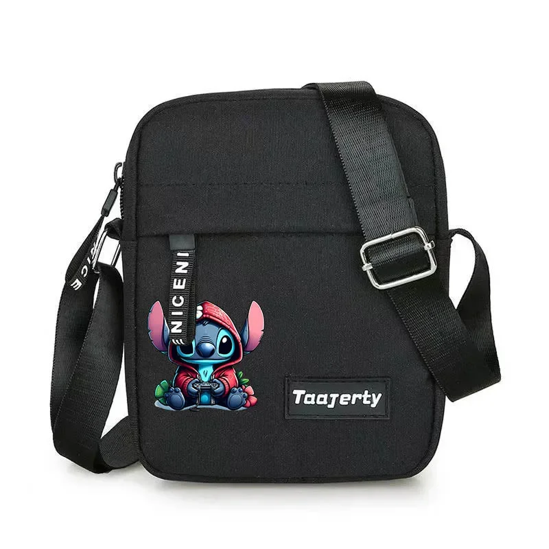 Disney Stitch Sling Bag Chest Bag Men Casual Sports Bags Single Shoulder Crossbody Bags Messenger Underarm Bag Canvas Backpack