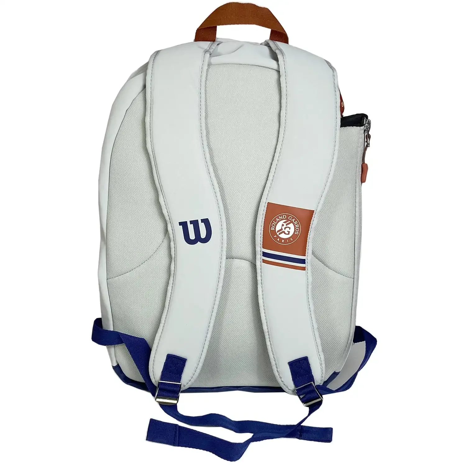 Wilson-Soft PU Mochila De Tênis Com Compartimento, Roland Garros, Super Tour, French Open, Saco De Raquete De Tênis Premium, Até 2 Raquetes