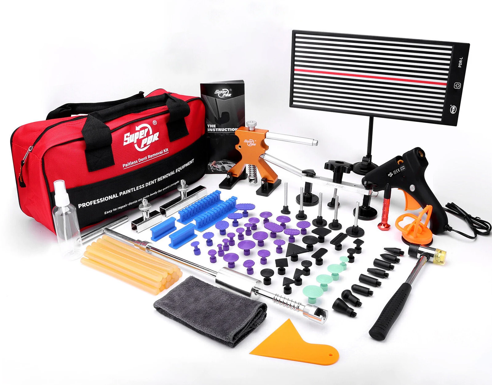 PDR Auto Paintless Dent Repair Tools Kit Dent Removal Karosserie Reparatur Kit Entfernung Dent Puller Tool Kit Auto Werkzeuge für Auto Reparatur – Detail 1