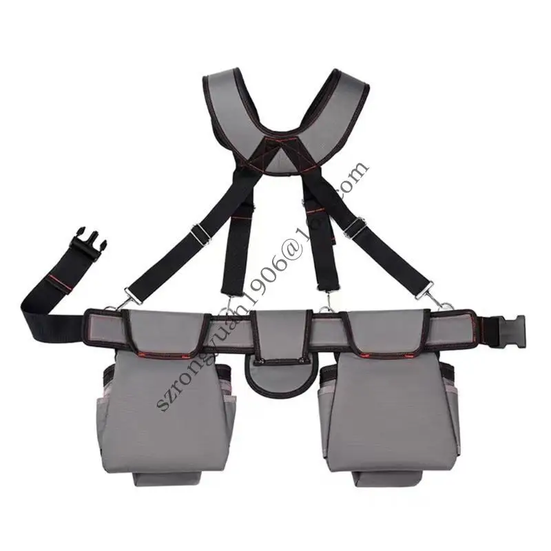 

Professional Tool Belt for Men Adjustable Waist Tool Organizers Pouches for Carpenters Construction Workers and Gardener .Q0KF