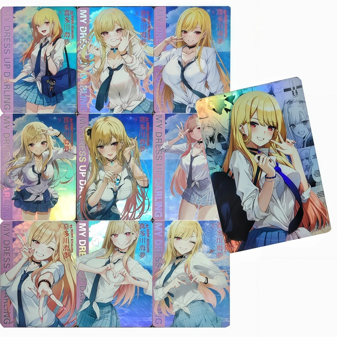 

Коллекционные карточки ACG My Dress-Up Darling: Серия школьной формы Китагавы Марины (DIY, складные, для игры, замена карточек с едой)