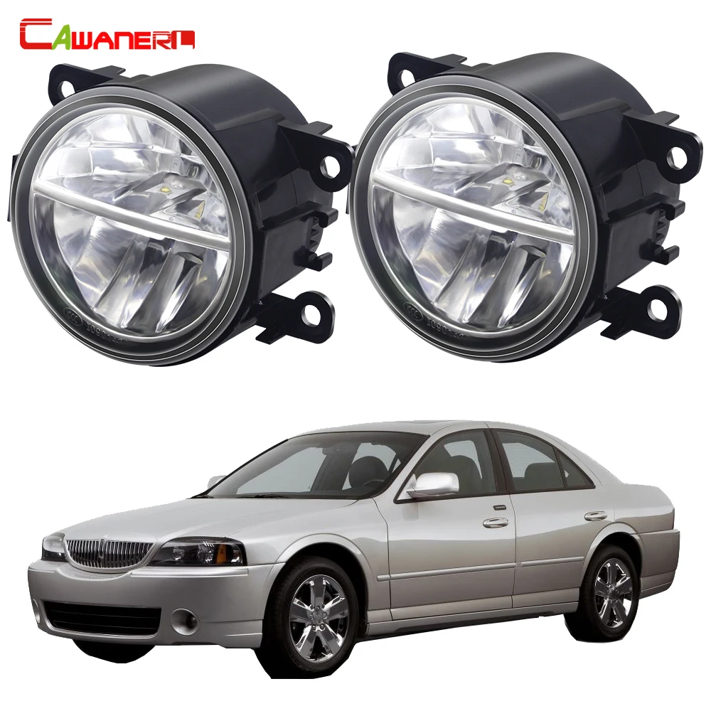 

2 шт. светодиодные противотуманные фары в сборе 30 Вт H11 для водителя + противотуманные фары дневного света пассажира DRL для Lincoln LS 2005 2006