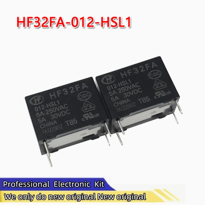 New original HF32FA-012-HSL1 JZC-32FA-012-HSL1 One set of normally open 5A250V for Type 1 foot position H.F Communication relays