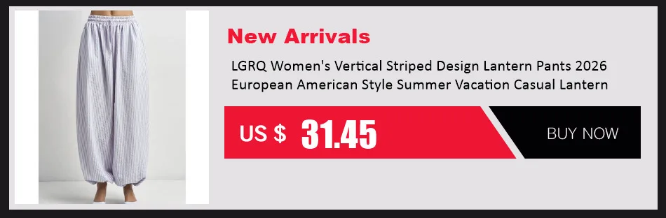LGRQ Office Lady Casual Trousers Elastic High Waisted Striped Fashionable Wide Leg Pants 2026 Summer New Women's 19DB1959