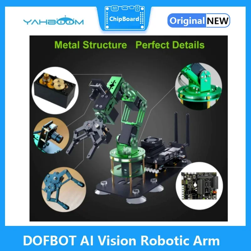 Yahboom DOFBOT AI Vision Robotic Arm with ROS Python programming for Jetson NANO 4GB