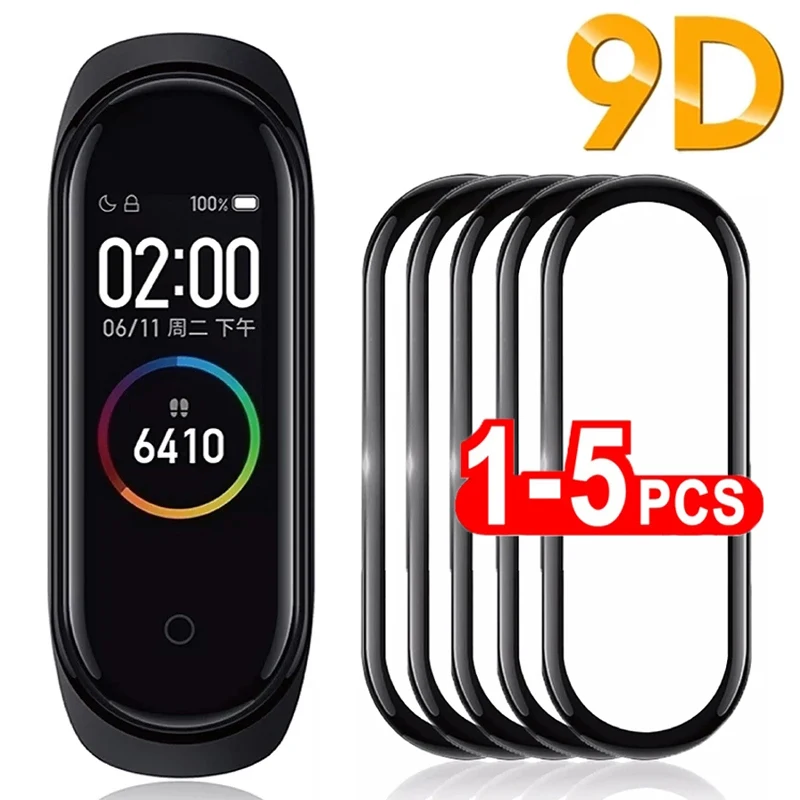 

9D изогнутая пленка для Xiaomi Band 8 7 Pro Smartband, мягкая защитная пленка для экрана от царапин для Mi Band 6 Band 5 Band 4 Защитная пленка