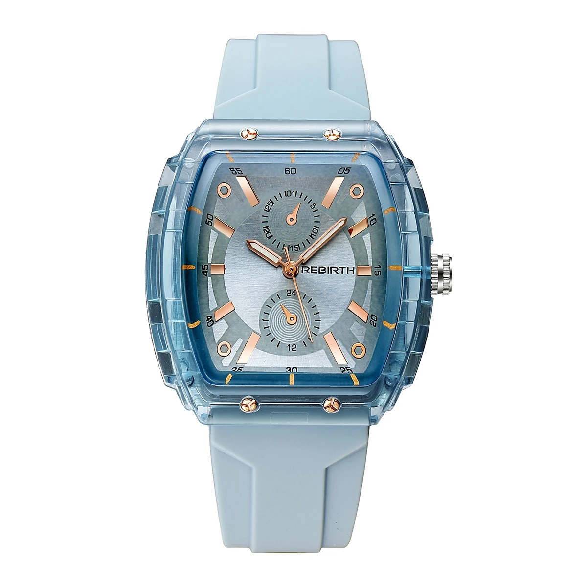 Macaron-Colored Barrel-Shaped Women's Watch