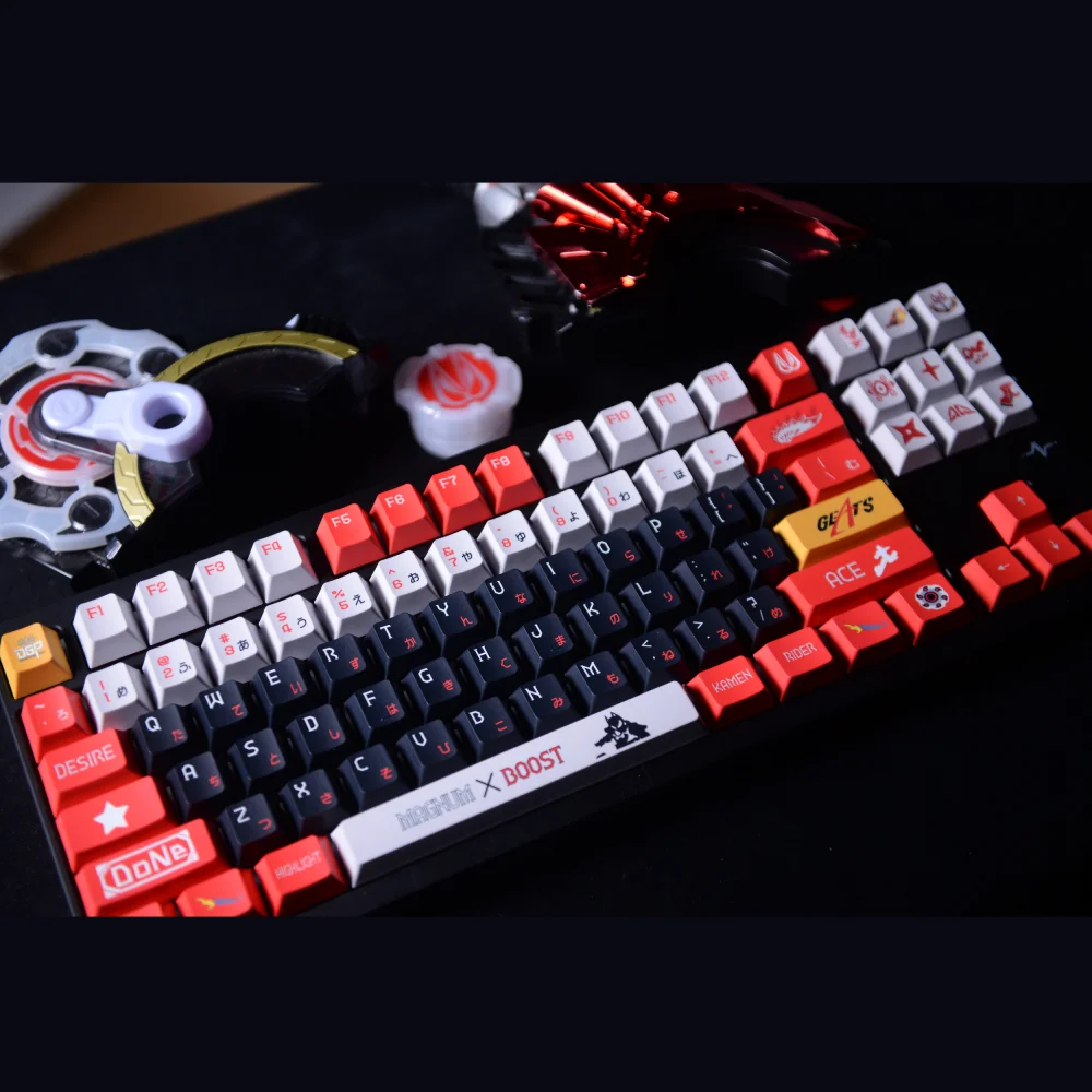 

Knight Theme Keycaps Set PBT Five-Sided Sublimation Anime Keycaps Cherry Profile Keycaps for Mechanical Keyboard Accessories