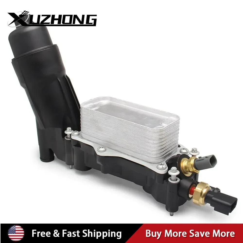 

Car Engine Oil Cooler Filter Housing Adapter Kit For Chrysler Dodge Jeep Ram 3.6 V6 2014-2018 68105583AF/AC/AA/AB FF-1038A-BK