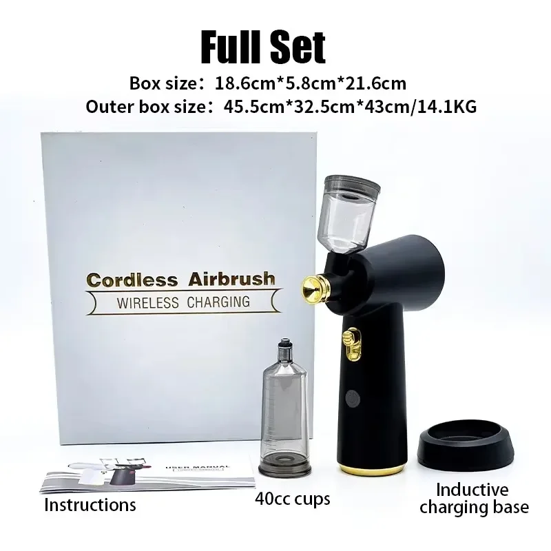 Hairdressing Air Brush Sprayer Nano Hydration Portable Mini Rechargeable Hairdressing and Tanning Tools