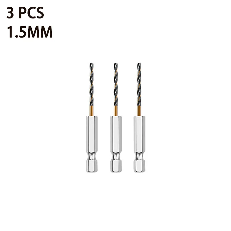 3/7/13PCS Hex Schaft Spiralbohrer Set Holz Metall Lochschneider Kernbohrwerkzeug Kobalt Bohrer Bits 1,5 2 2,5 3 3,5 4 5 6mm HSS