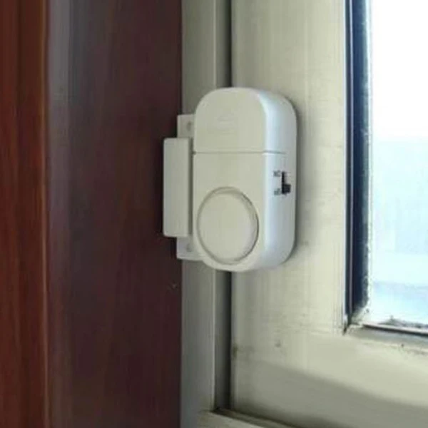 

Wireless Door Entry Alarm 90dB Loud Sound Mini Magnetic Sensor Anti Theft Home Office Security Window Protection Easy Mount No