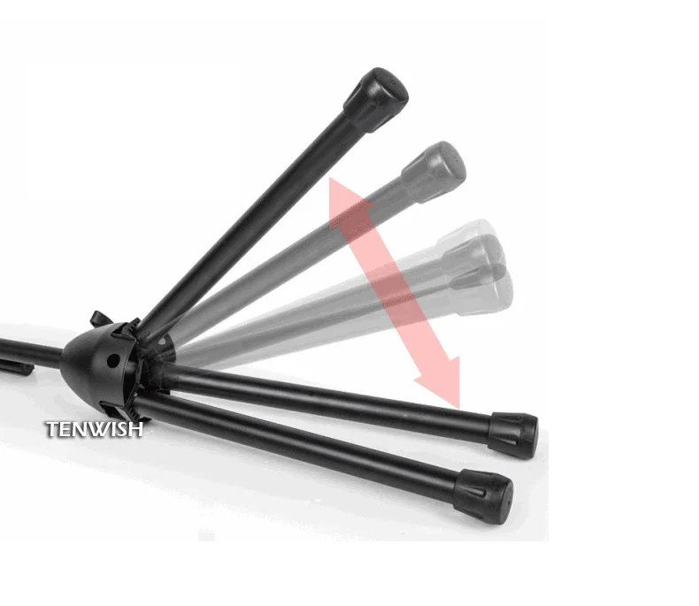 Металлическая напольная подставка TENWISH, регулируемая стойка для микрофона, штатив, держатель для микрофона для прямой трансляции